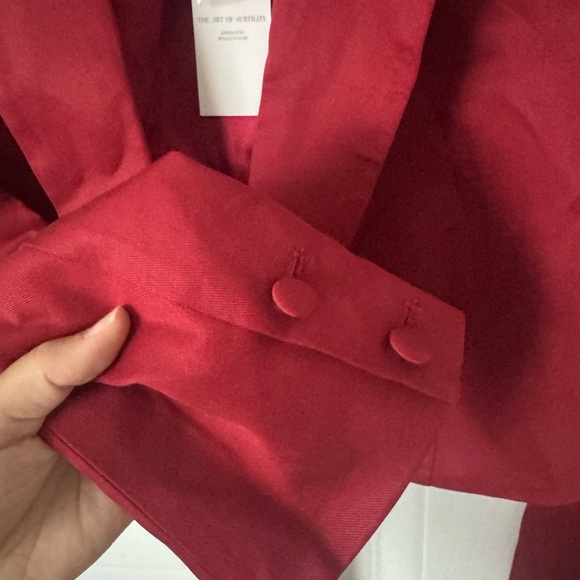 Gianno root chakra Chic Women's Red Blazer crop top the art of subtiliy Large - Picture 7 of 10